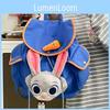 Cute Rabbit Judy Carrot Decoration Plush Backpack With Design Drawstring