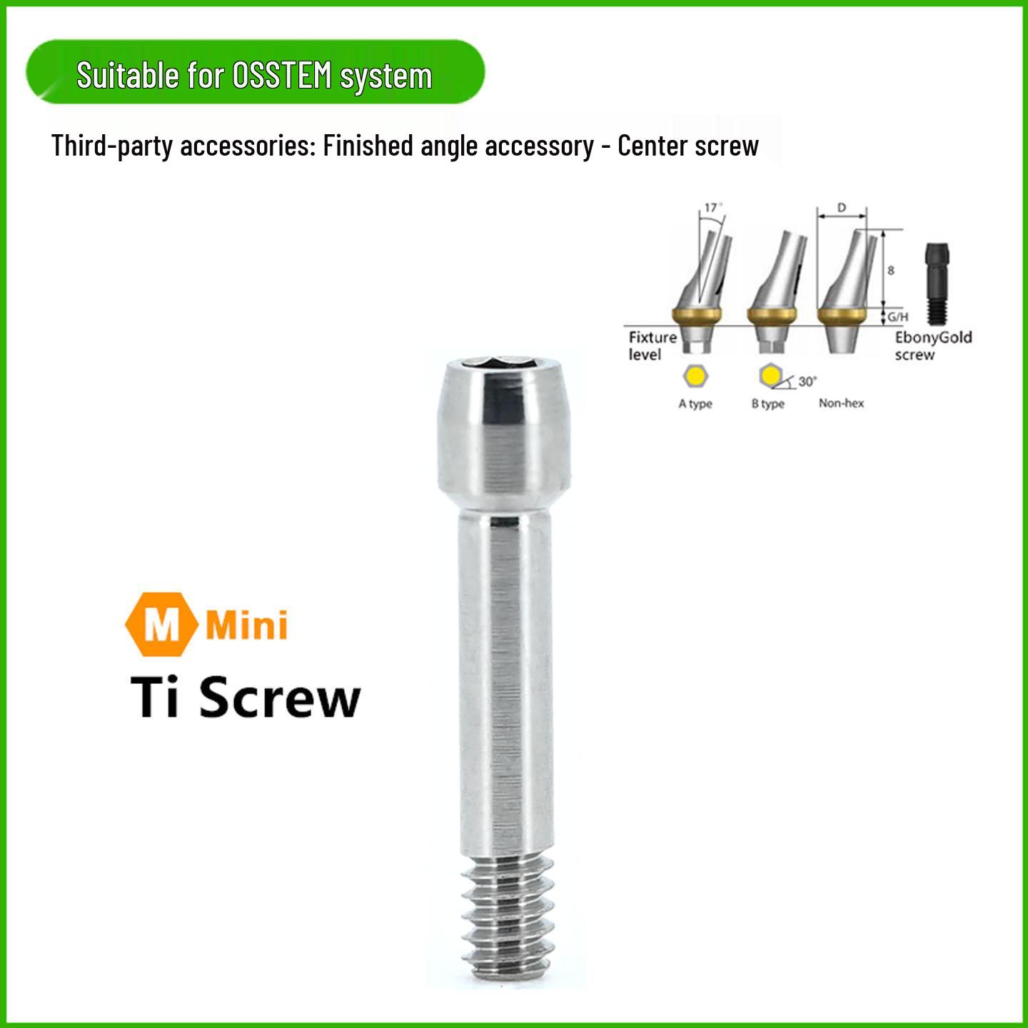 Совместимый титановый абатмент для имплантата OSSTEM: Угловая одиночная коронка