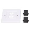 2 Port HD Multimedia Interface Wall Panel HD Multimedia Interface Socket Panel Cable Extension Coupler