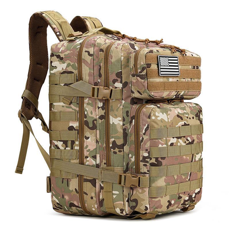 Men's 45L Waterproof Outdoor Tactical Backpack - Large Capacity for Sports & Travel