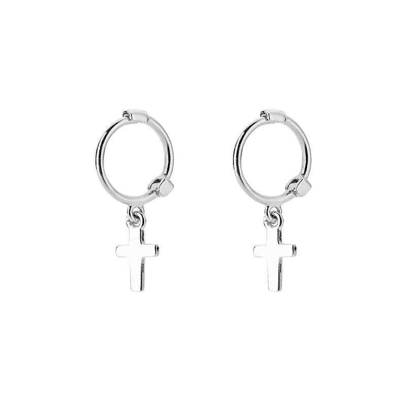 Minimalist Cross Ear Buckle Women's Temperament Versatile Love Design Niche Vintage Elegant Everyday Ear Jewelry