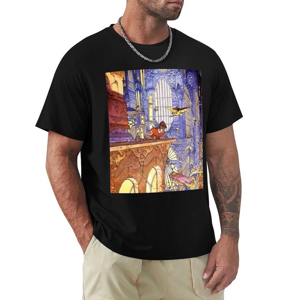 Jean Giraud Tshirt Gym Wear Breathable Short Sleeve Tee