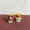 1pcs Miniature  Fruit Biscuit Food Ice Cream Cup Model Toy For  Accessories DIY Decoration
