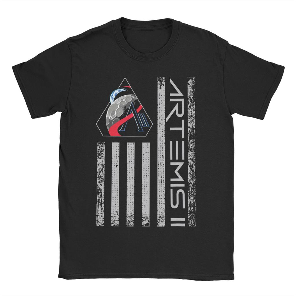Artemis II Moon Mission Unisex WoUnisex T Shirts Novelty Tee Shirt Short Sleeve O Neck TShirt Cotton Summer Clothing