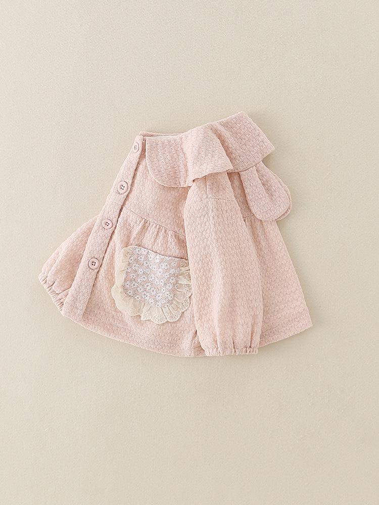 Mädchen Kleinkind Doppel-Lagen Langarm Jacke und Outfit Set für Frühling und Herbst