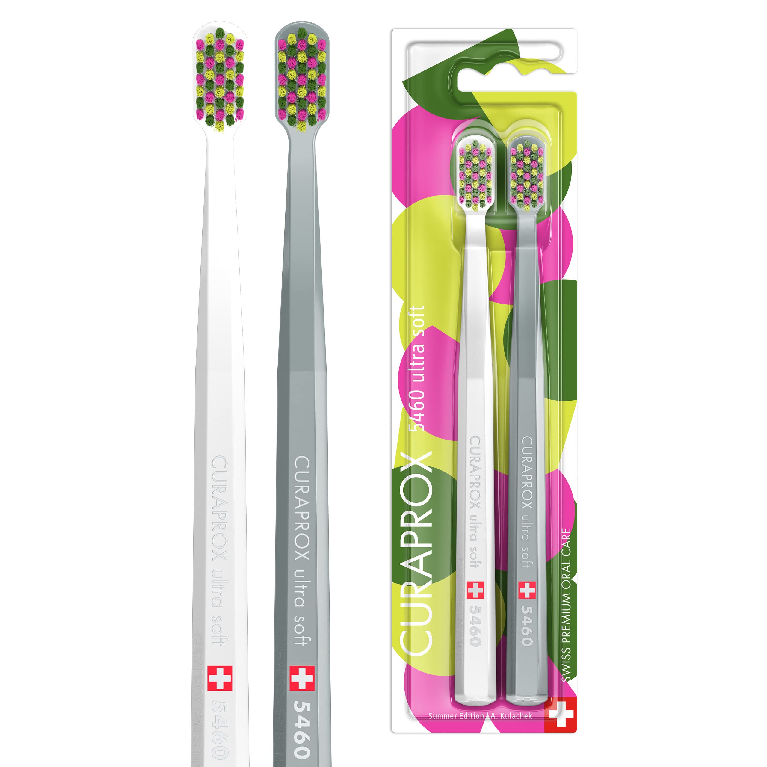 

Зубная щетка CURAPROX CS5460 Polka Dot Edition, набор из 2 шт.