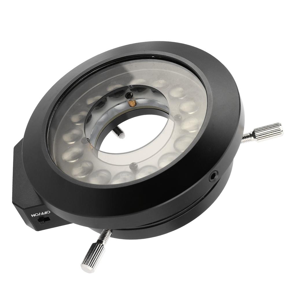 KP P100A Mikroskop 16-LED-Ringlichtquelle mit Polarisator 62mm Helligkeitsregelung