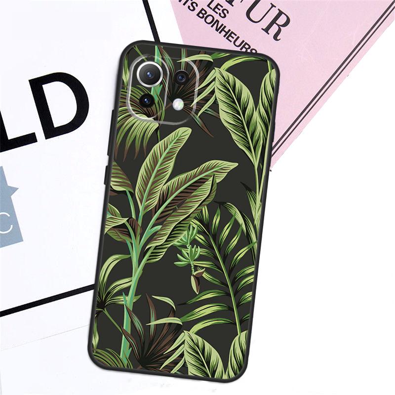Tropical Leaf Pattern Case For Xiaomi 17 Pro Max 14 15 Ultra 13T 15T 14T Pro POCO X7 Pro X5 X6 F5 F6 F7 F8 Cover