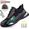 Men's Safety Shoes Steel Toe Men's Shoes Anti-smash Anti-puncture Working Boots Wear-resistant Slip-Resistant Breathe Sneakers