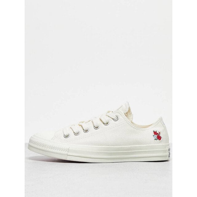 

Белые кроссовки Converse Chuck Taylor All Star с цветочной вышивкой