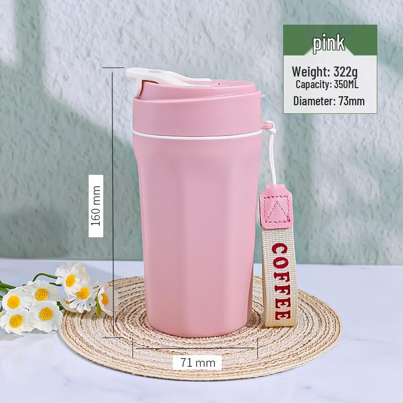 OLOEY Double-Mouth Glass Coffee Water Bottle