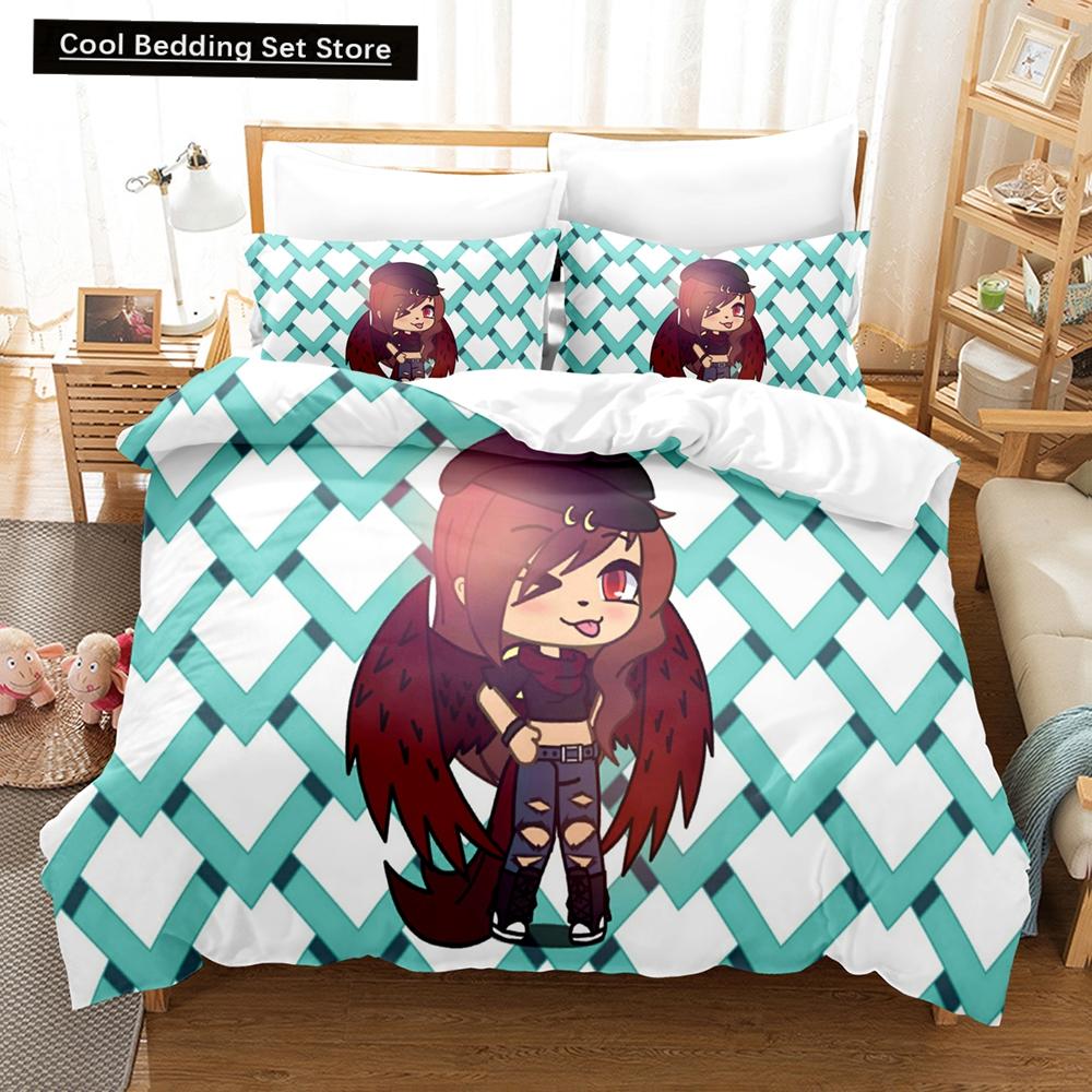3D Anime The Gacha Girl Bedding Sets Duvet Cover Set With Pillowcase Twin Full Queen King Bedclothes Bed Linen For Home Textiles