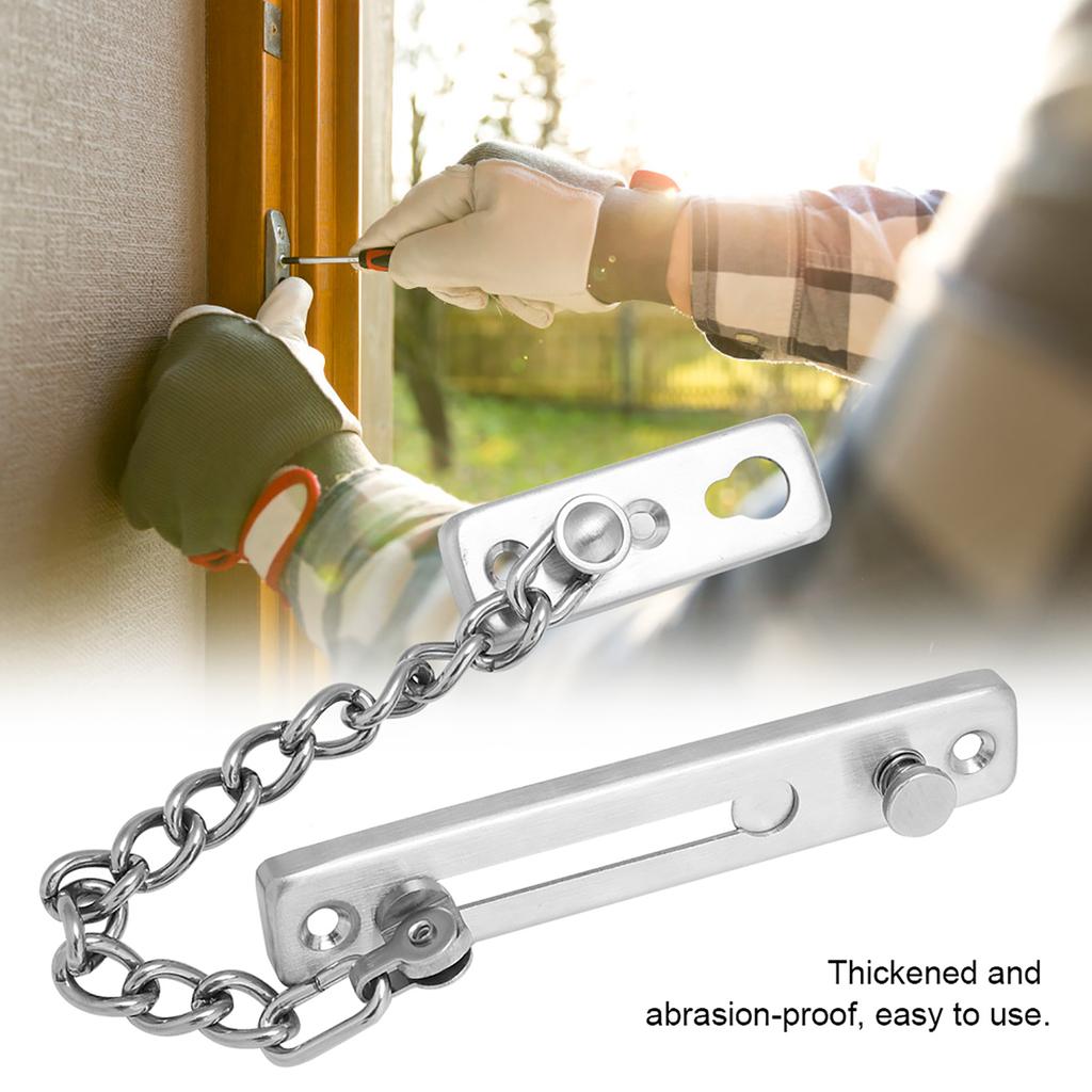 Rostfritt stål Slitstarkt Stöldskydd Kedjelås Säkerhetsvakt Insida Dörr Hem Hotell(2#)