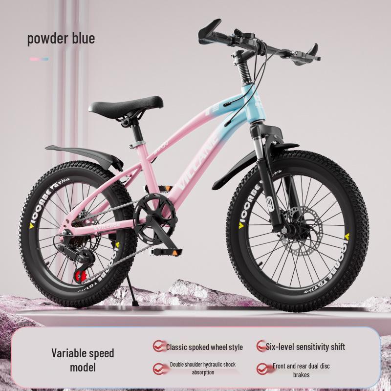 20 Inch Variable Speed Mountain Bike for Children Ages 7-11