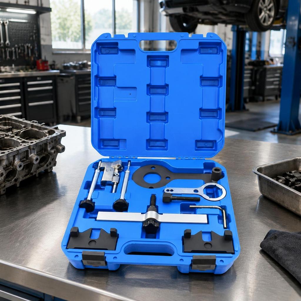 Heavy Duty Engine Timing Tool Kit | Camshaft with Carrying Case, for Auto Repair