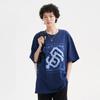 New MLB Set In Sleeve T Shirt Unisex Navy Blue 3ATSI0133-14NYS