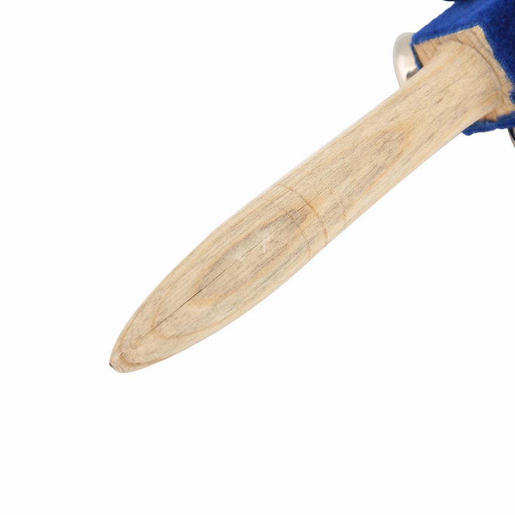 Wooden Handheld 21 Jingle Bells Bar Sleigh Stick Kids Toy Instrument (Blue)