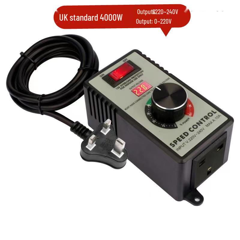 Bezstopniowy Regulator Prędkości 220V do Szlifierki Kątowej, Wiertarki Ręcznej, Polerki i Wentylatora