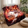 Lamine Yamal Custom Name Text Flannel Blanket Soccer Logo Personalized Fleece Throw Blanket Special Gift For Sofa Bedroom Home