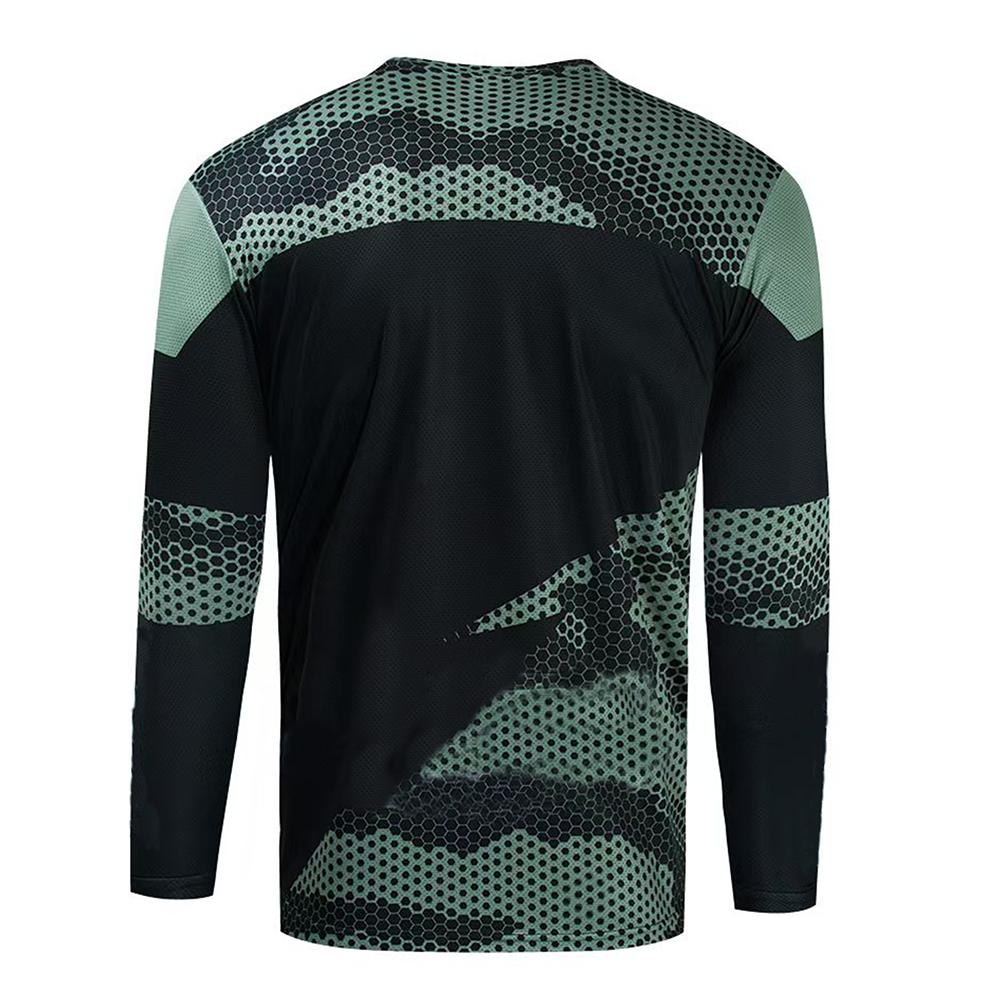 MTB motorcycle racing clothing cool print motorcycle riding quick-drying breathable long-sleeved top professional riding equipment to help you gallop