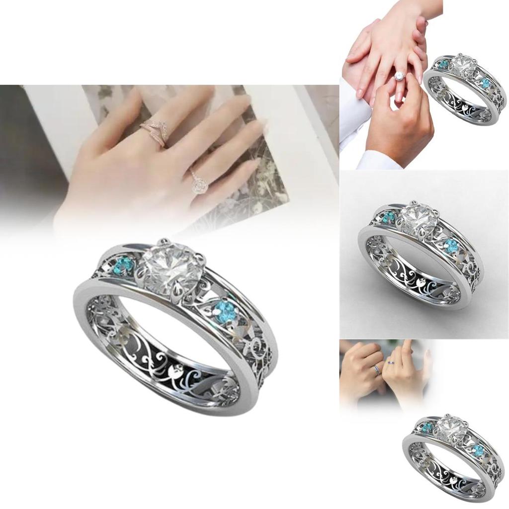 Luxury Brass And Steel Geometric Ring With Blue Sapphire Accent For Casual And Formal Wear