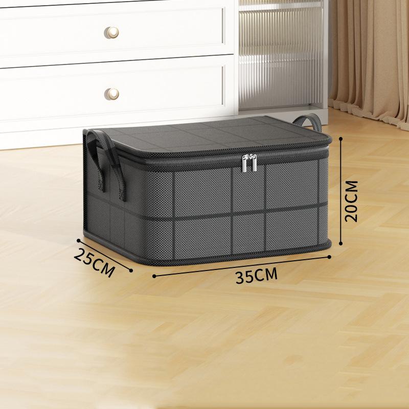 Quilt Storage Bag Clothes Quilt Finishing Bag Black Woven Bag Super-capacity Moving Packaging Artifact