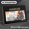 Professional 8K Marker Drawing Book: Blank Fine Art Paper for Manga and Coloring