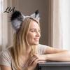 Realistic Fox Ears for Women Fluffy Headband Costume Party, 3D Plush Ear Hair Accessories, Decorative Hairband Girls Party Dress Up Accessories