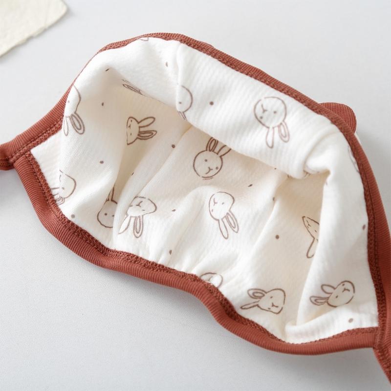 Breathable Infant Fetal Cap Breathable Cotton Polyester Bonnet For Newborns 0-5 Months Ear Covering Design