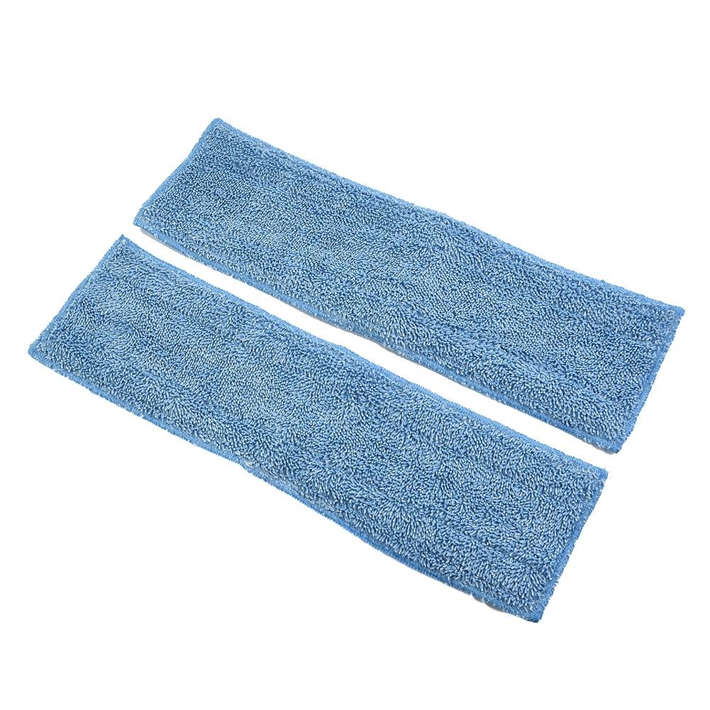 2PCS Mop Cloths Washable Reusable Microfibre Cordless Floor Cleaner Useful