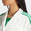 adidas Originals Logo Streifen Lässiges Kurzarmhemd Damen Tops Aprikose JH0614