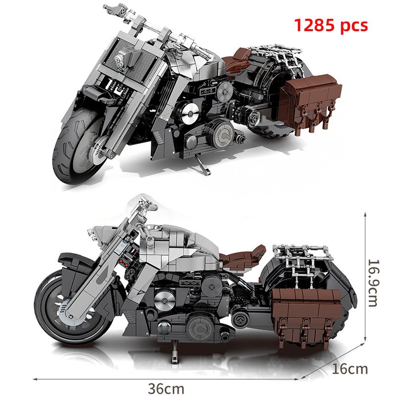 Technical Motorcycle Building Block City Motor Racing Car Speed Motorbike Off Road MOC Model Vehicle Toys For Adults Boy Gifts