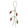 Handmade Flower Pu Leather Pendant Tomato Bag Pendant Fashion Leather Keychain  Men