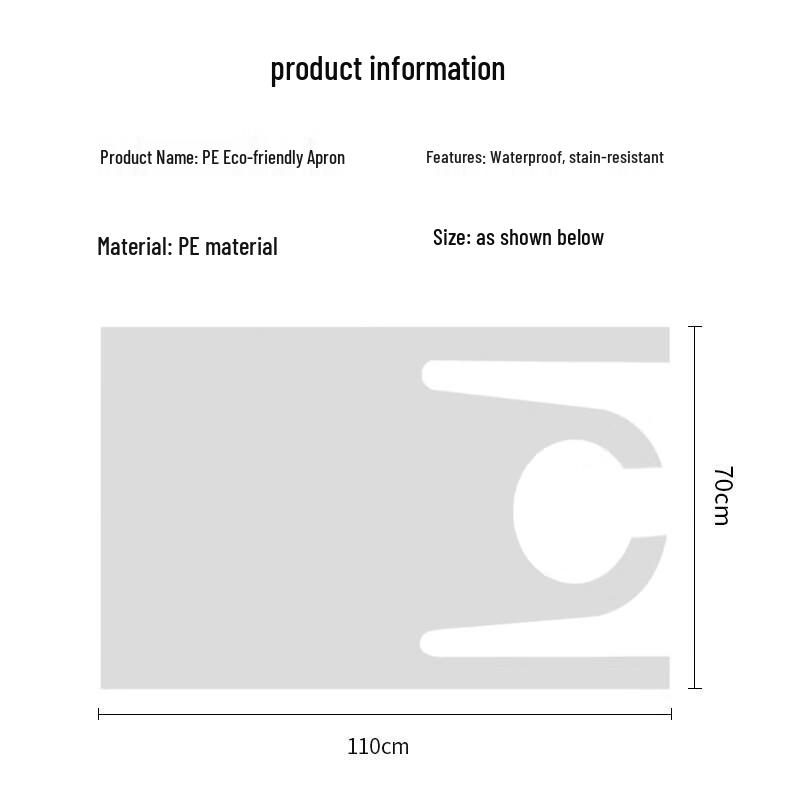Disposable PE Aprons (10-Pack)