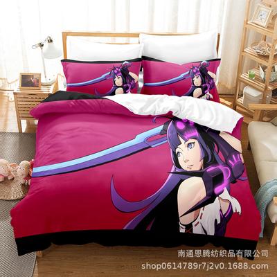 Honkai Impact 3 Bettwäscheset Einzelbett Twin Full Queen King Size Spiel Anime Bettset Erwachsener Kind Schlafzimmer Bettbezug Sets 3D Druck 013