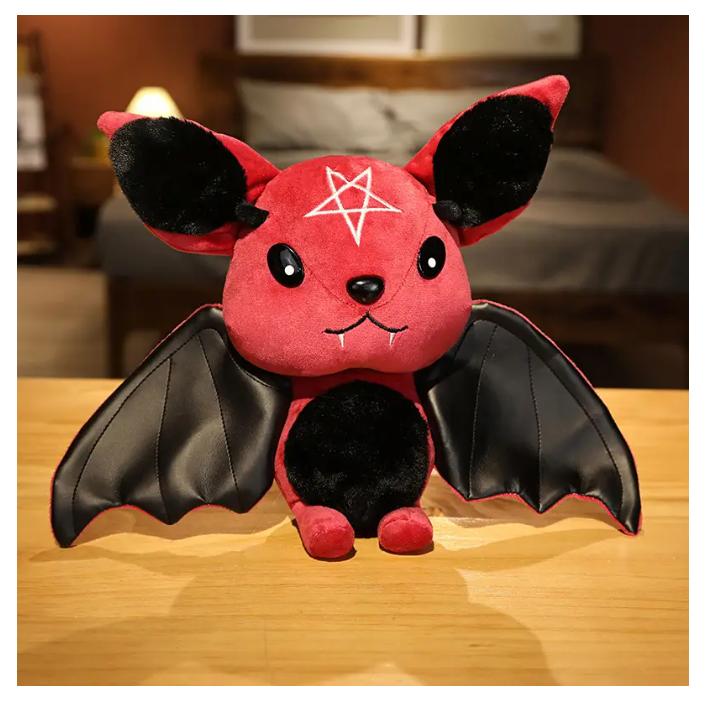 Cute Dark Series Bat Doll Halloween Simulated Plush Toys Exquisite Party Decorate Household Atmosphere Ornaments Festival Gifts