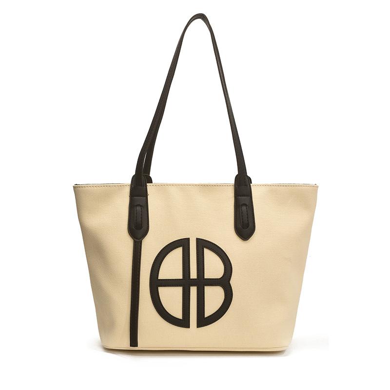 

Новая холщовая сумка большой вместимости для поездок на работу, женская повседневная сумка под мышкой, универсальная сумка через плечо, студенческая сумка-тоут