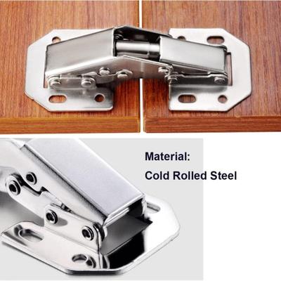 Non Drilling Hydraulic Buffer Hinge, 90 Degree Steel Cabinet Door Hinge, Furniture Hardware Artifact