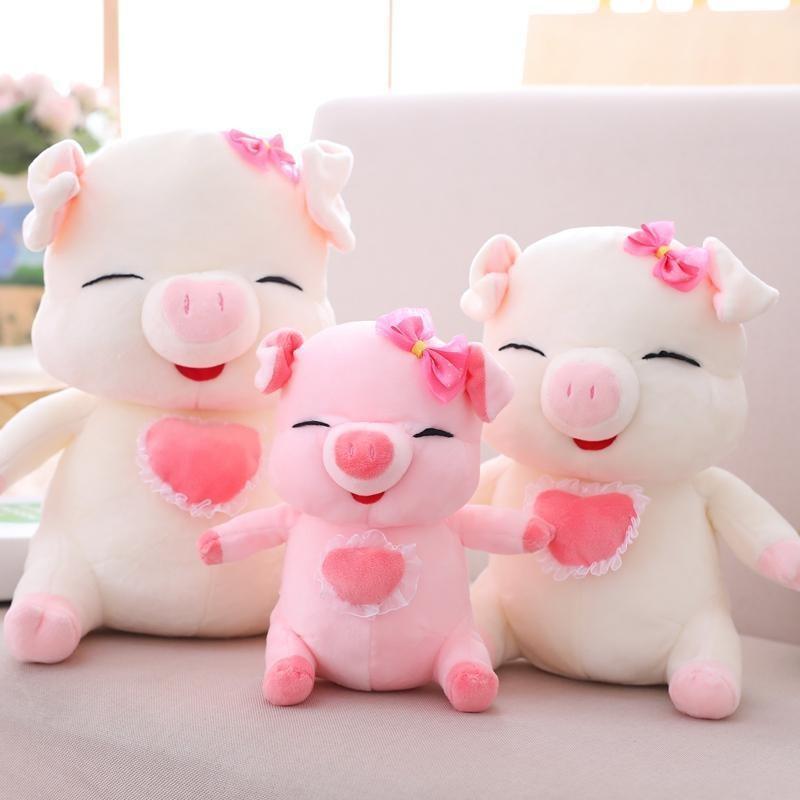 Soft Sweet And Pig Plush Toy Ideal For Children Birthday Presents Cuddles And