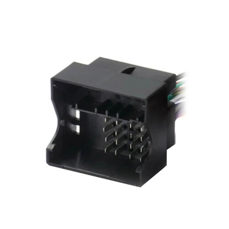 Headunit Install Full Harness Plug Cable Wireless Microphone Adapter for CD30 CDC40 CD70 DVD90 Seamless Sound Experience