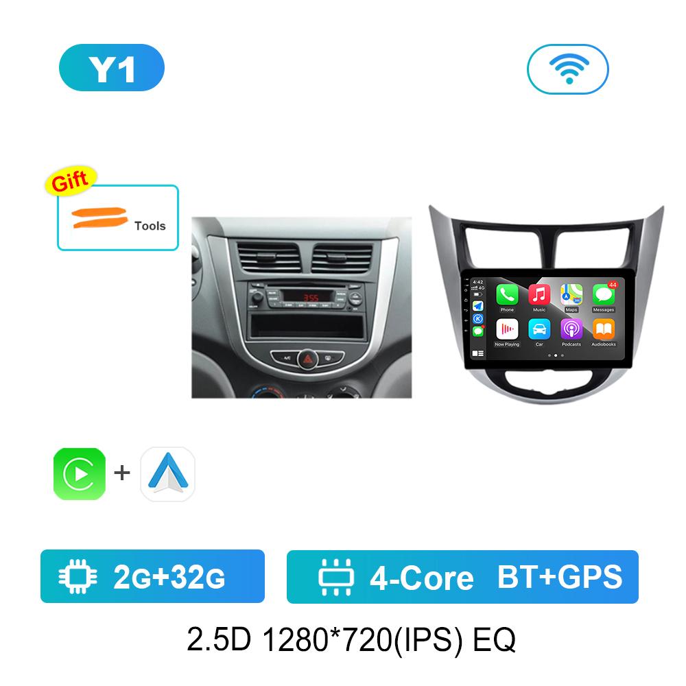 

9 для Hyundai Solaris Accent i25 2010 - 2016 Android OS GPS Автомобильный видеомультимедийный плеер Bluetooth WiFi HD экран 4G Auto Tools