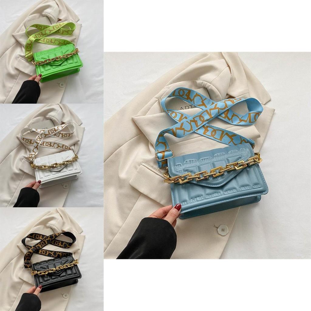 Trendy Minimalist Crossbody Bag For Women Stylish Small Square Pu Leather Bag In Black White Green Blue Yellow Orange Pink Khaki