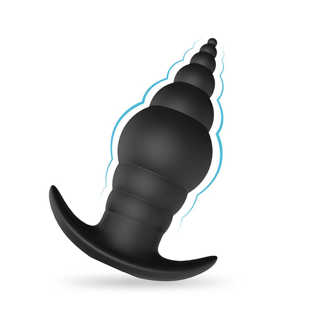 USB Rechargeable 9 Speeds Silicone Electric Shock Sex Toys Anal Butt Plug Vibrator