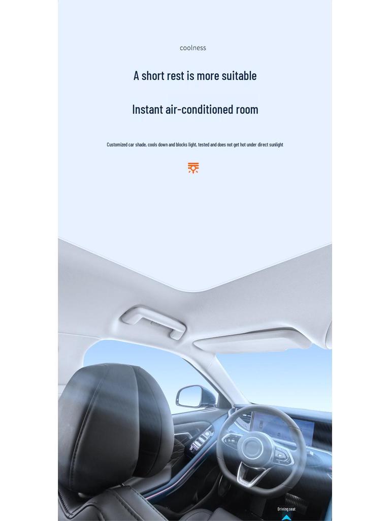 Lantu 2021 FREE Sunroof Ice Crystal Heat Insulation & Privacy Sunshade Board