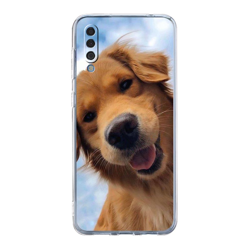 Golden Retriever Friend Phone Case For Samsung A52 A50 A70 A30 A40 A20E A10 A10S A20S A02S A04s A12 A22 A32 A72 5G Clear Cover