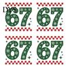 Iron on Design for Textiles 4 Sheets 67 Patches Funny Six Seven Meme Transfers Fabric Colorful Decals T-shirts Canvas Bags DIY Projects Decorative