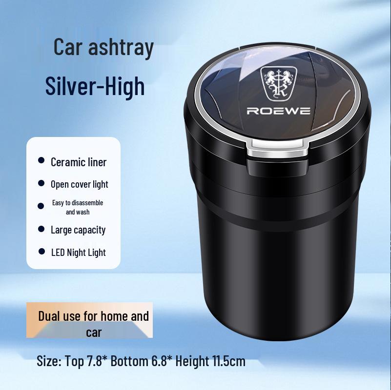 Roewe Car Ashtray with Ceramic Liner for i5, D7, Ei5, i6, RX5, RX3, RX8, iMA, X8