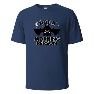 Not A Morning Person Print TShirt Casual Short Sleeved Tops Summer Tees For Men Women 100 Cotton Oneck Oversize StreetwearTop