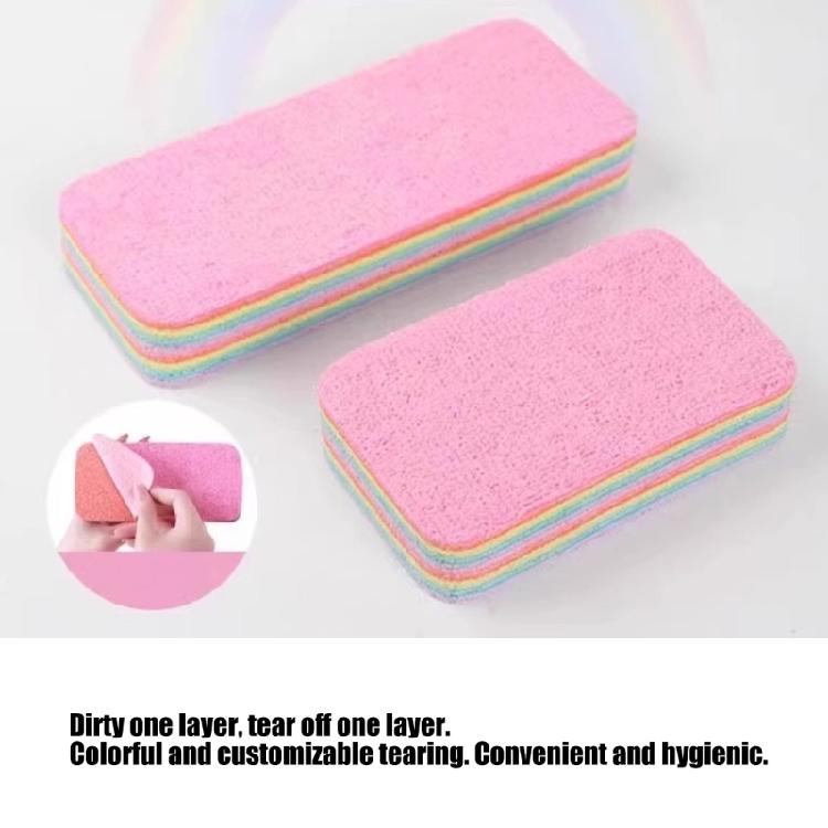 Super Absorbent Scrubbing Sponge Cloth For Oil Stain Removal And Surfaces Cleaning with Tear Off Design for Dishwashing