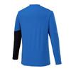 Mizuno Tennis Light Easy To Move Blue X Black Sweatshirt, 62MCB511, Moisture-Wicking, Quick-Drying, In,
